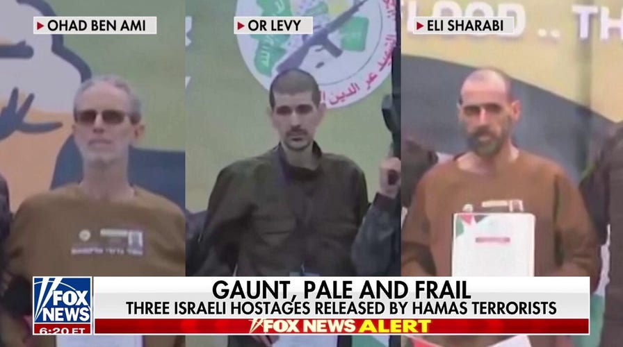 Hamas releases 3 male Israeli hostages as part of ceasefire agreement