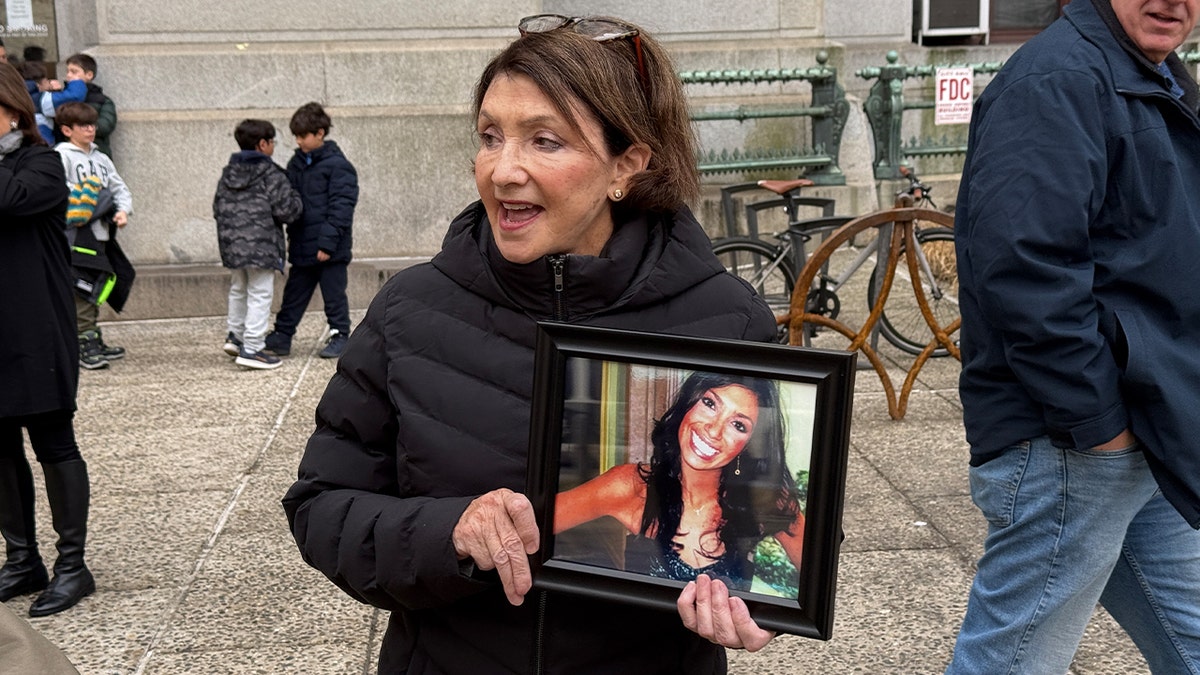 Sandee Greenberg in Philadelphia after a settlement was reached with the city in her daughter Ellen's case