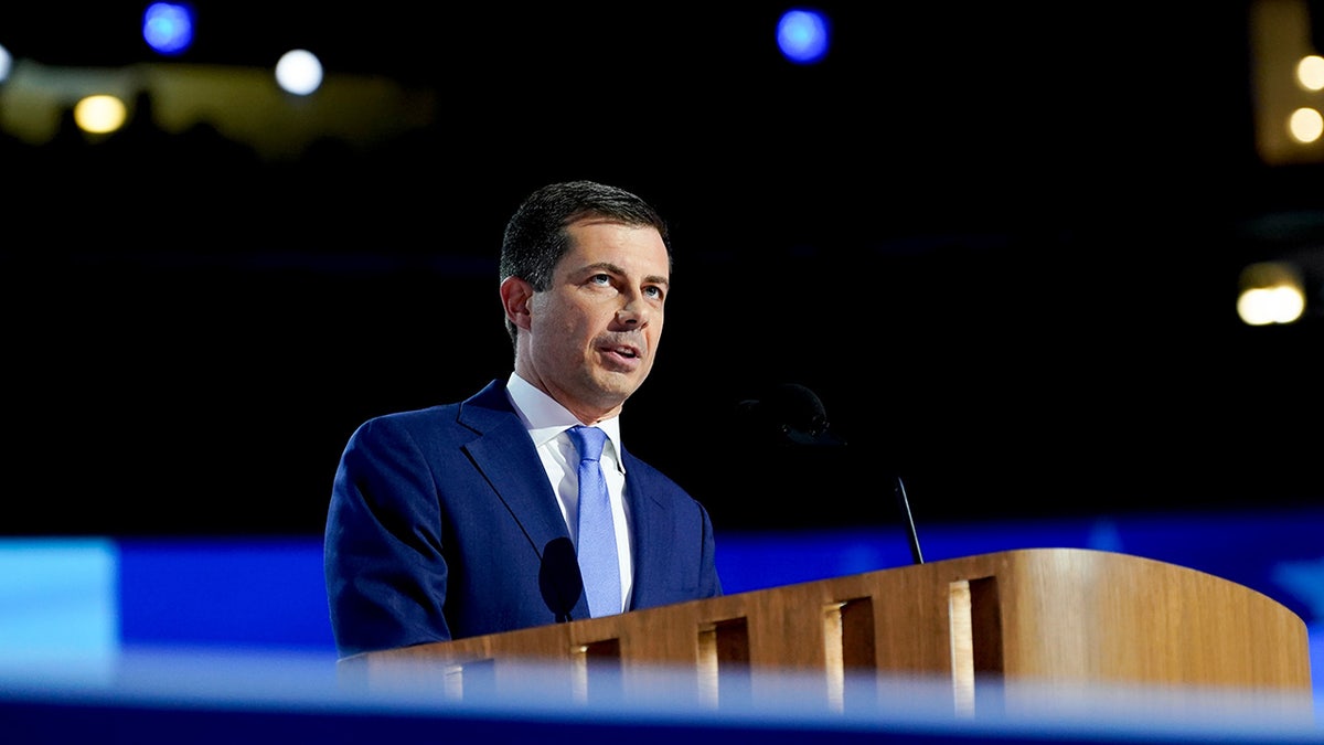 Pete Buttigieg speaks on Day 3 of the Democratic National Convention