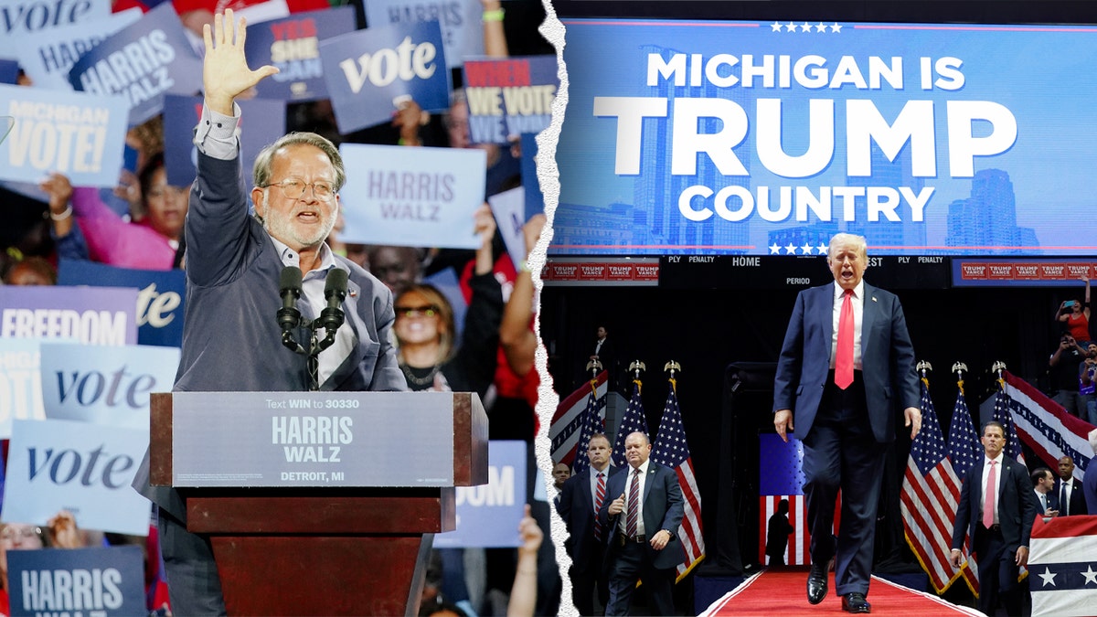 Gary Peters and Donald Trump