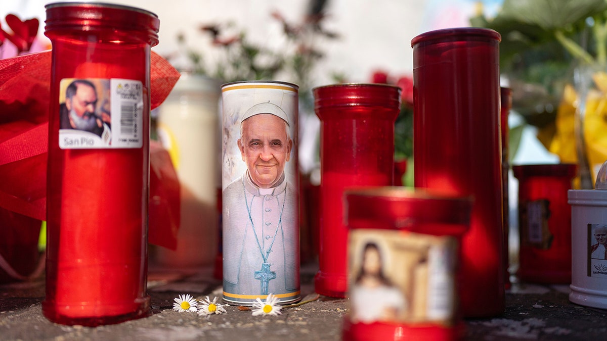 Candles for Pope Francis