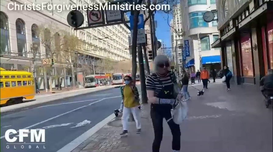 Activist pulls apparent gun on San Francisco street preacher in broad daylight.