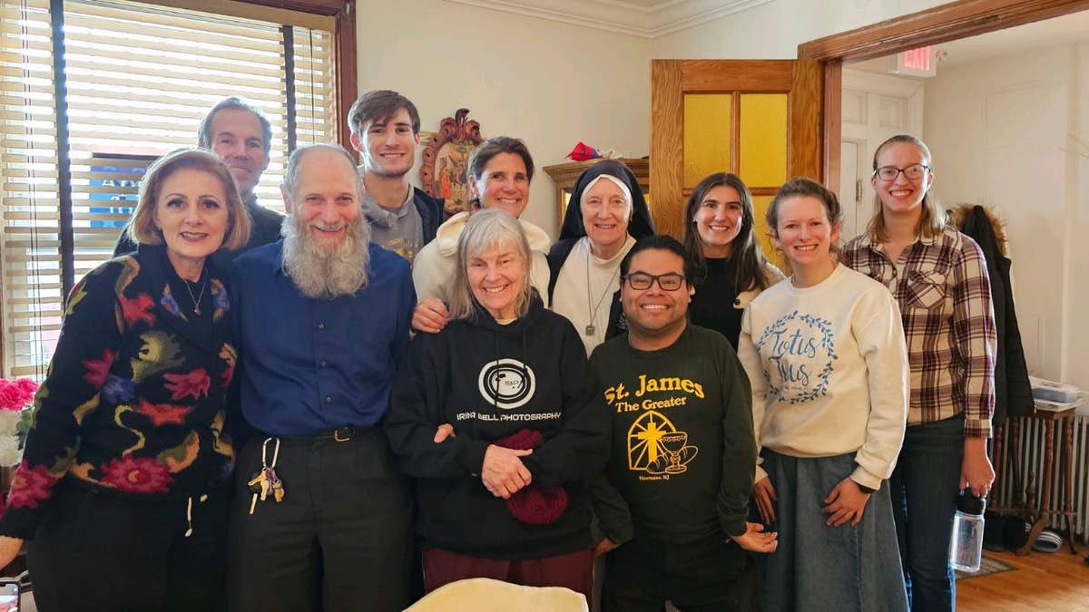 Joan Bell with other members of her church 