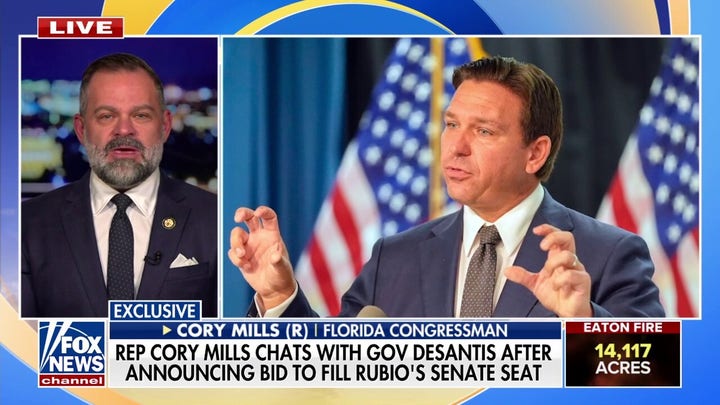 Rep. Cory Mills reveals details of phone call with Gov. DeSantis on filling Rubios Senate seat