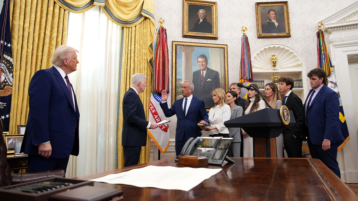 RFK Jr swearing in in Oval Office