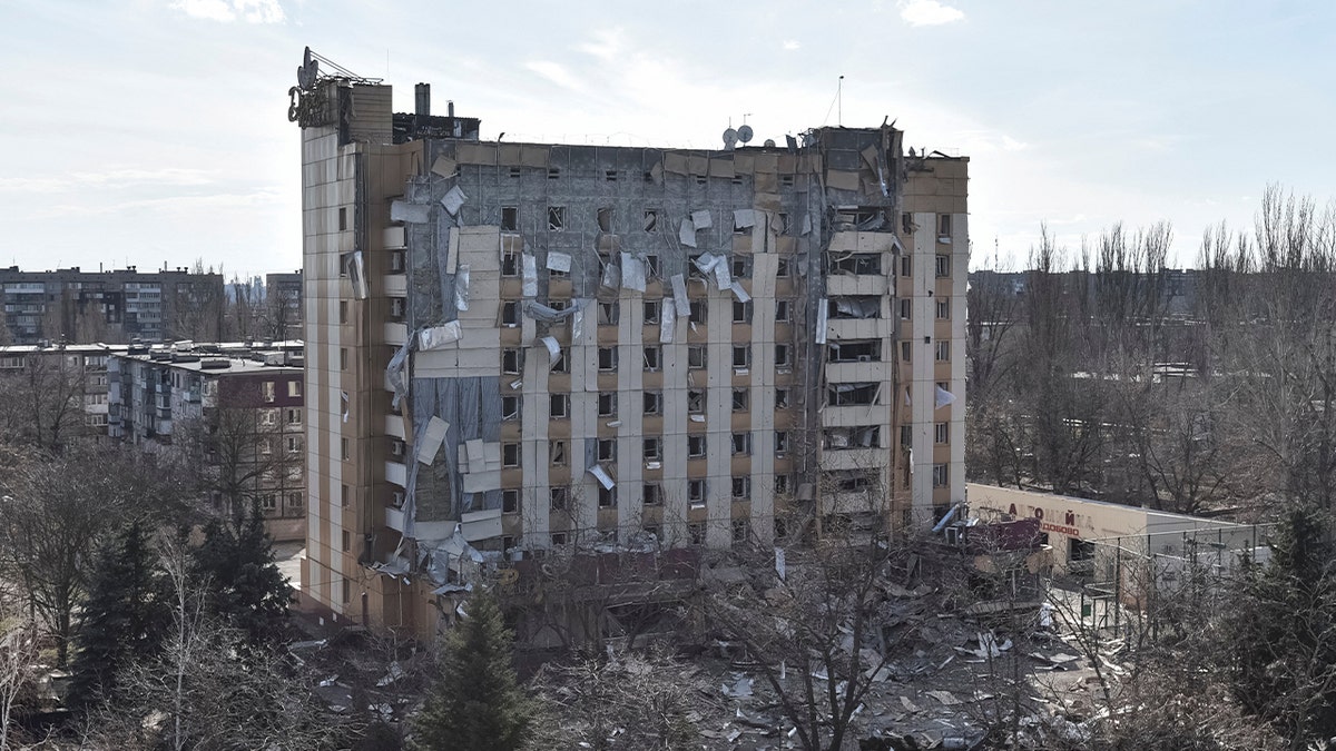 Aftermath of a Russian attack on Ukraine in March 2025