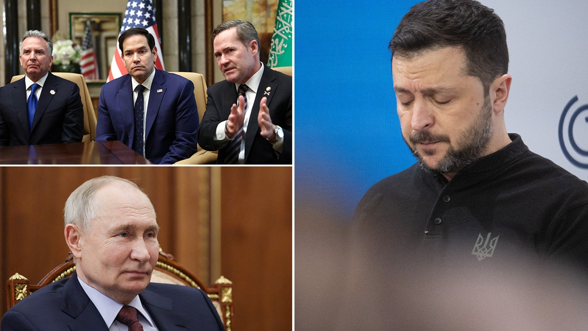 Zelensky, Putin and US officials