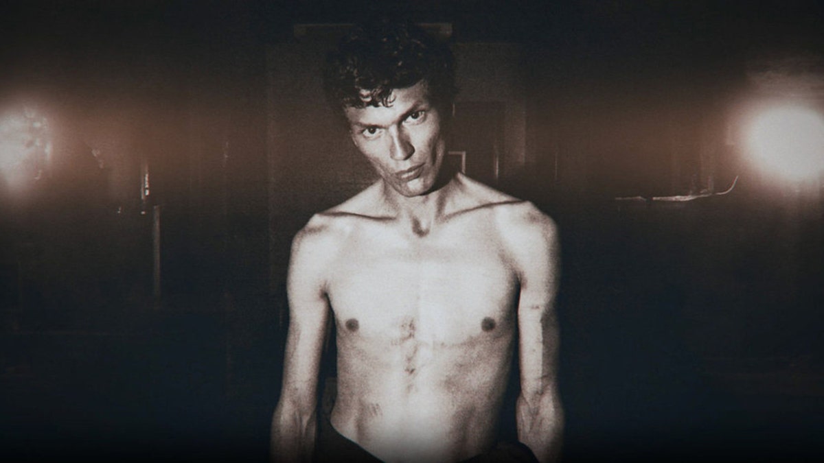 Richard Ramirez shirtless looking sinister.