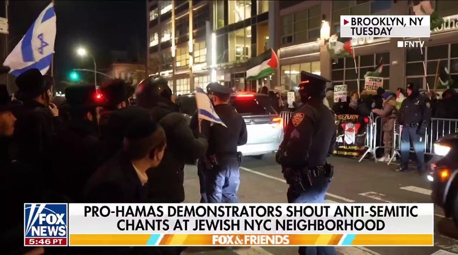 Pro-Palestinian protesters target Jewish NYC neighborhood 