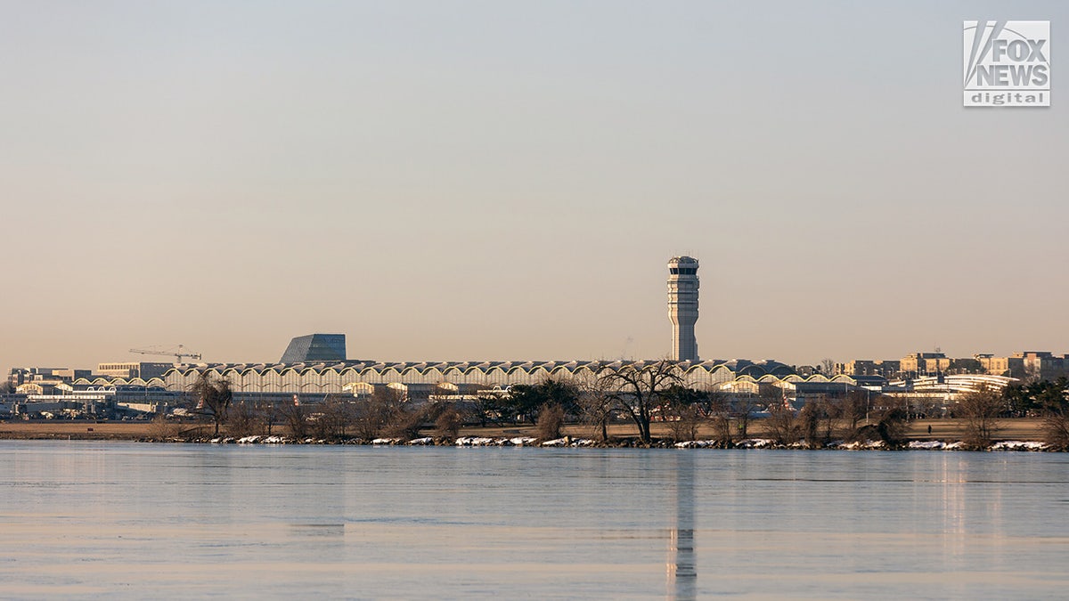 A general view of Reagan National Airport in Arlington, Virginia