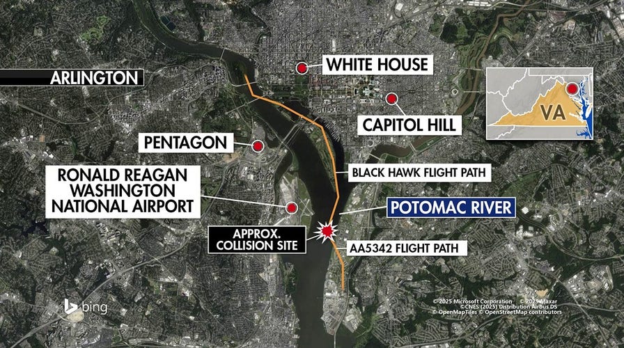 DC plane crash air traffic control audio reveals moment controllers saw disaster