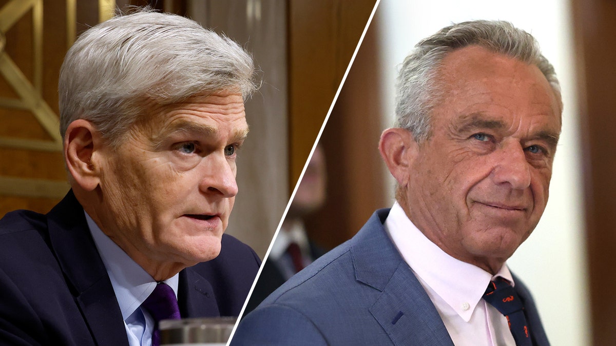 Left: Sen. Bill Cassidy; Right: Robert F. Kennedy Jr.