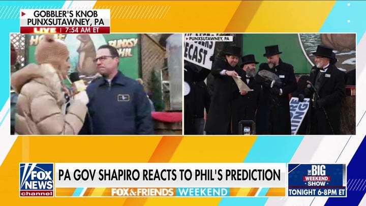 Pennsylvania gov shares message of hope during Groundhog Day celebration