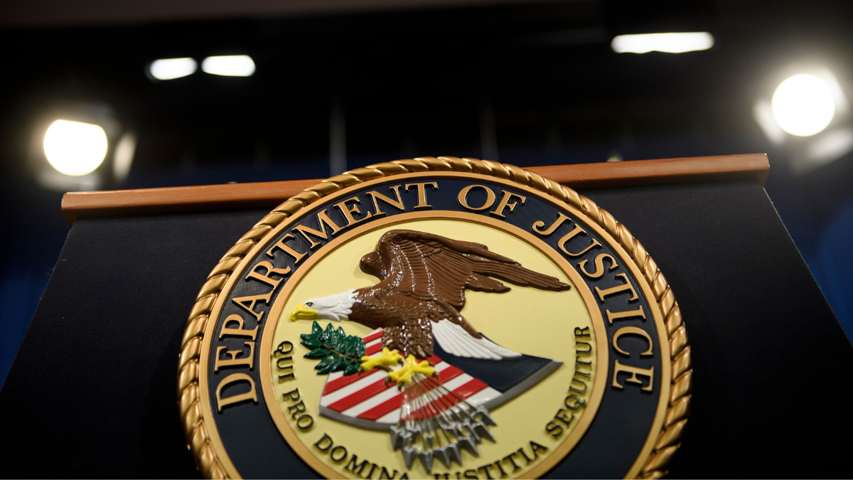 Justice Department lectern