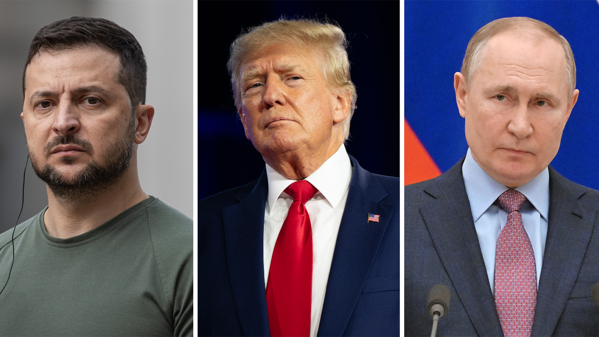 Trump, Putin and Zelensky