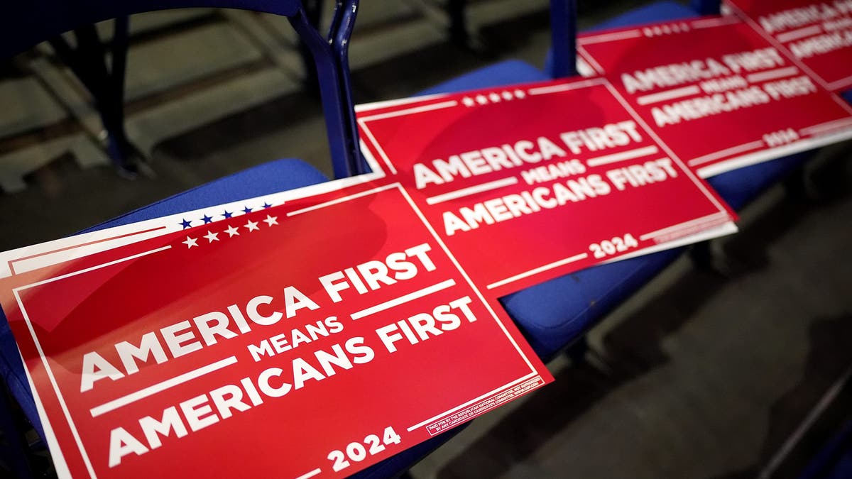 America First signs