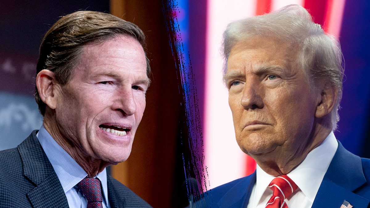 Left: Sen. Richard Blumenthal; Right: President-elect Donald Trump