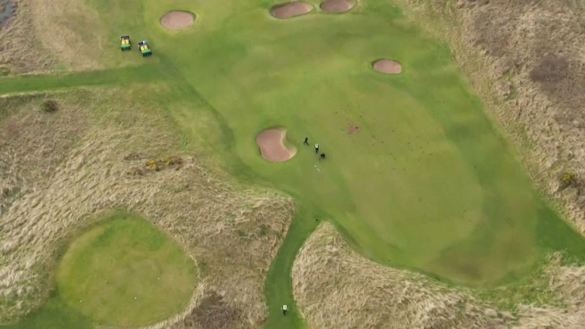 Holes at Trump's course after it was vandalized