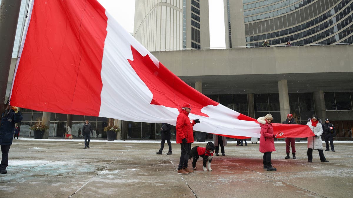 Canadians Mark Their Flag's 60th Anniversary