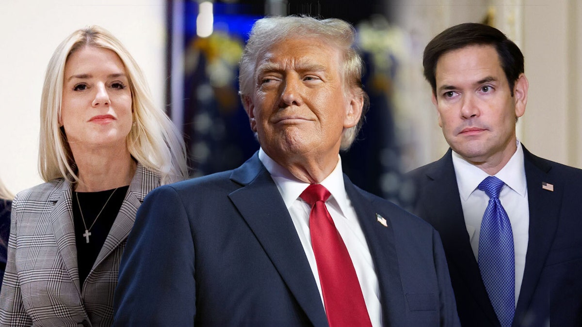 Bondi, Trump and Rubio photo illustration