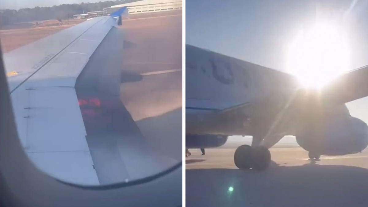 Plane's wing catches fire during takeoff at IAH