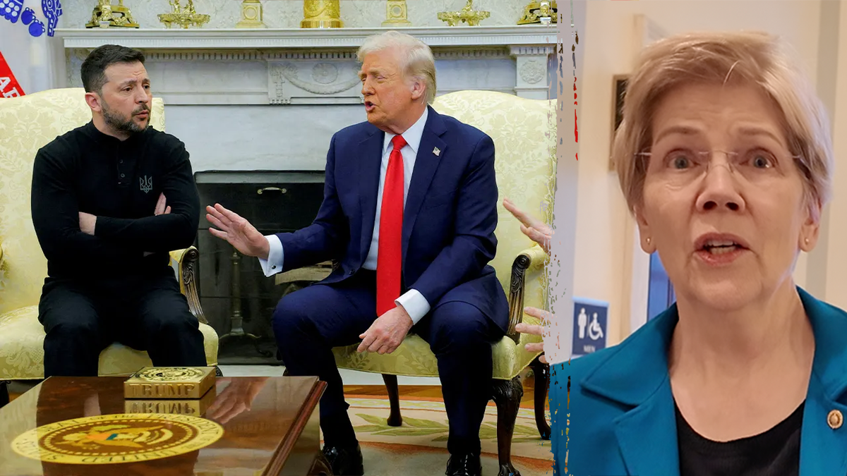 Sen. Elizabeth Warren, D-Mass., said her resistant applause when President Donald Trump called her "Pocahontas" during his address to Congress was to affirm "American support for Ukrainians."