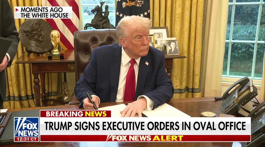 Trump signs executive orders, addresses Elon Musk's role in government