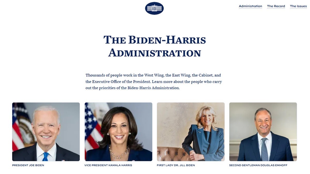 Biden-Harris website