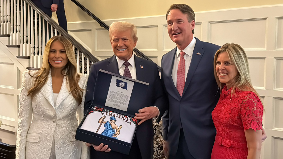 Virginia Gov. Glenn Youngkin welcomed President-elect Donald Trump Saturday night