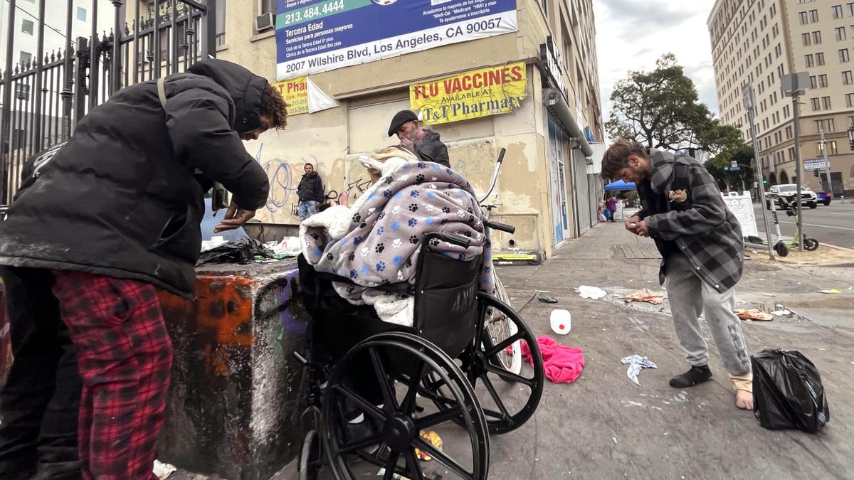 Fentanyl users on the streets of Los Angeles