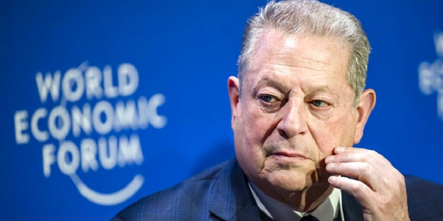 Al Gore reacts during the 53rd annual meeting of the World Economic Forum, WEF, in Davos, Switzerland. On Wednesday, he said the Inflation Reduction Act  is mainly a climate change bill. 