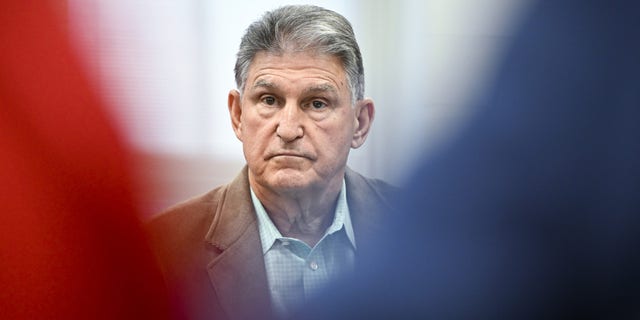 Senator Joe Manchin, a Democrat from West Virginia, in Piketon, Ohio, US, on Thursday, Oct. 20, 2022. 