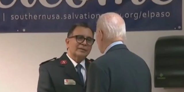 President Biden was introduced to members of the Salvation Army during Sunday’s visit to El Paso, Texas. After shaking hands with one of the members, Biden said, "I spent some time with the Secret Service in Poland and Ukraine." 