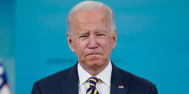 President Biden delivers an update on the COVID-19 response and vaccination program in the South Court Auditorium on the White House campus Oct. 14, 2021, in Washington.