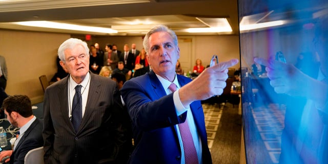 House GOP Leader Kevin McCarthy of California and his allies are facing a dug-in opposition spearheaded by GOP Reps. Matt Gaetz of Florida and Lauren Boebert of Colorado that saw 20 Republican members vote for Rep. Jim Jordan of Ohio over the caucus leader.