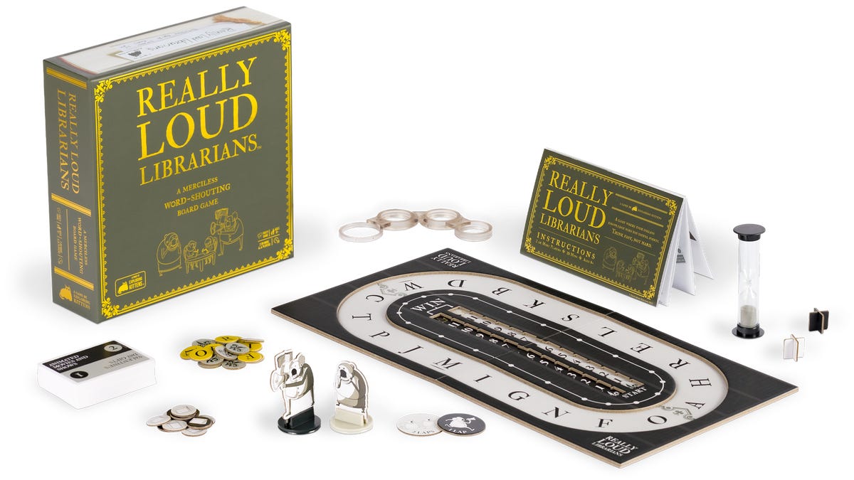 Really Loud Librarians game set including board and pieces