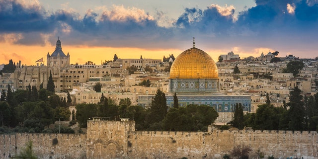 The Temple Mount and the Al-Aqsa Mosque in Jerusalem.