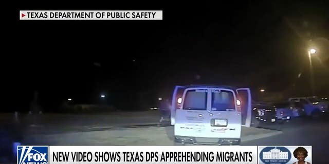 A smuggler flees a U-Haul truck while being pursued by border agents.