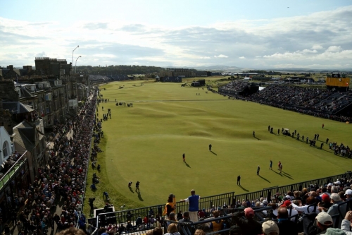 strongSt. Andrews: /strongThere are six courses squeezed onto St. Andrews' links, with the Old Course at their heart. The Road Hole 17th and 18th form an iconic finishing stretch.    