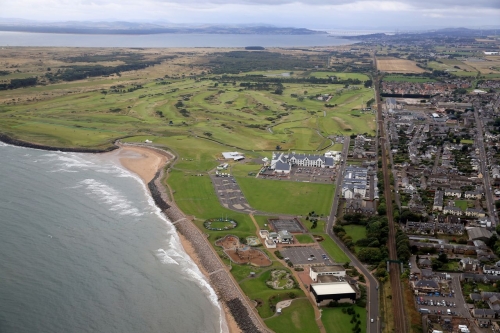 strongCarnoustie: /strongNortheast of Dundee on Scotland's east coast lies the fearsome links of Carnoustie, known as one of the toughest courses in the British Isles. 