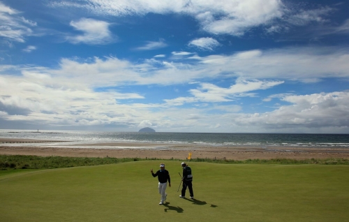 strongTurnberry: /strongThe Ailsa course occupies a sublime location overlooking the Firth of Clyde with sweeping views to the Ailsa Craig rock and the Isle of Arran. 