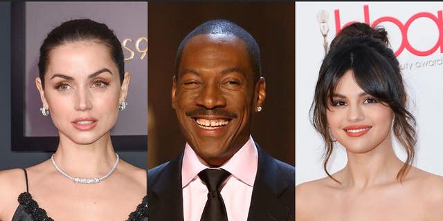 Ana de Armas and Selena Gomez are nominated for Golden Globes and Eddie Murphy will be receiving the Cecil B. DeMille Award Tuesday night. 