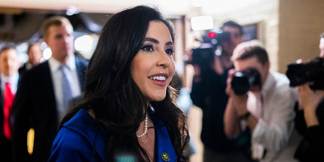 Rep.-elect Anna Paulina Luna, R-Fla., is seen outside a meeting of the House Republican Conference in the U.S. Capitol on Tuesday, January 3, 2023.