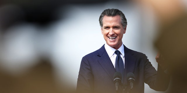 California Gov. Gavin Newsom speaks during a press conference Oct. 6, 2022, in San Francisco.