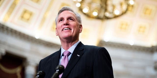 Republicans under House Speaker Kevin McCarthy are opening up several lanes of investigation into the Biden administration. (Tom Williams/CQ-Roll Call, Inc via Getty Images)