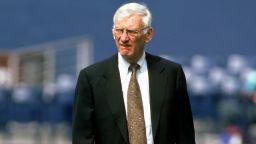 PITTSBURGH, PA - SEPTEMBER 28:  Team owner Daniel Rooney of the Pittsburgh Steelers walks on the field before a game against the Tennessee Oilers at Three Rivers Stadium on September 28, 1997 in Pittsburgh, Pennsylvania.  The Steelers defeated the Oilers 37-24.  (Photo by George Gojkovich/Getty Images)