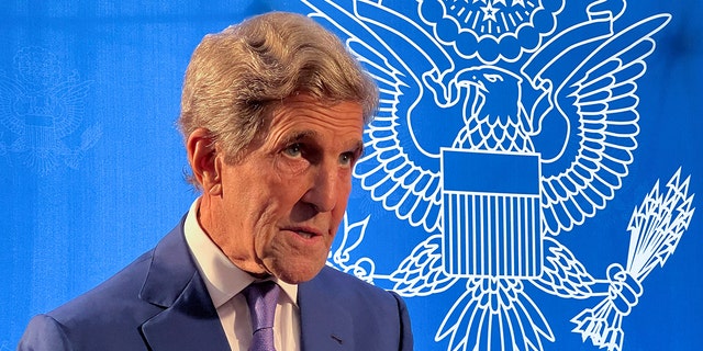 U.S. climate envoy John Kerry says that only by taking on a wartime footing can humanity win the war against climate change.