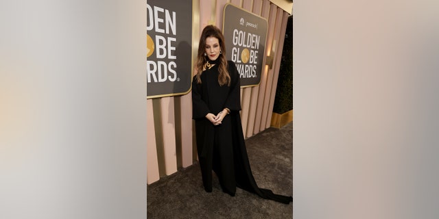 Lisa Marie Presley at the 80th Annual Golden Globe Awards on Jan. 10, 2023, in Beverly Hills, California.