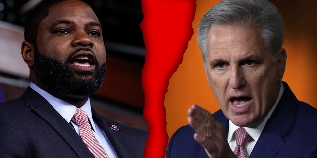 Byron Donalds stands up to McCarthy as GOP rallies behind potential new candidate. (Photo illustration)