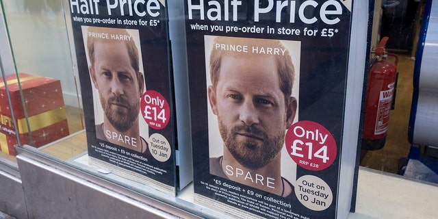 Prince Harry's memoir, ‘Spare,’ is already available for half-price at a bookstore in the U.K.